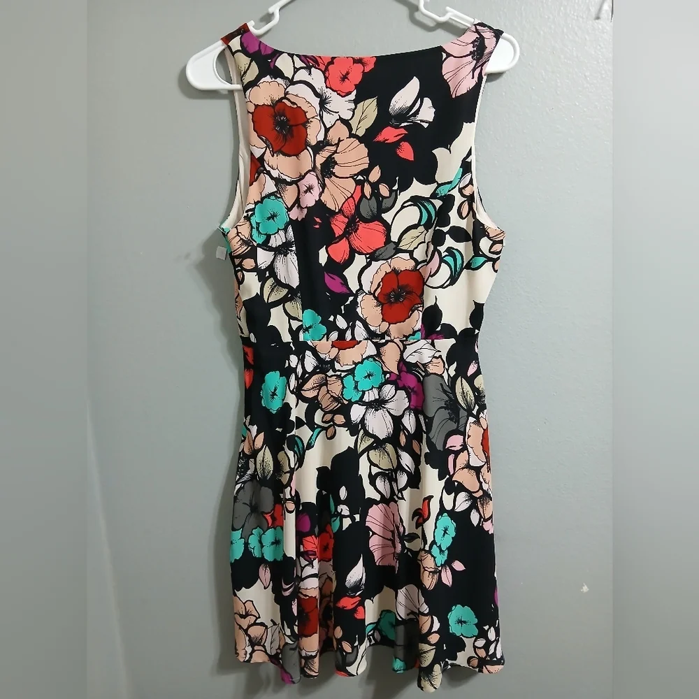 Express Multicolor Floral Mini‎ Dress